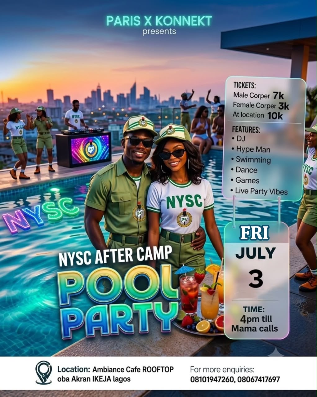 NYSC AFTER CAMP POOL PARTY
